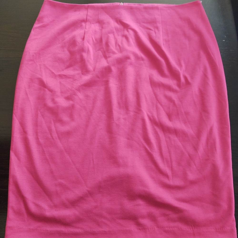 Women's Plus Bright Pink Skirt Kiyonna 1x Raspberry pink
